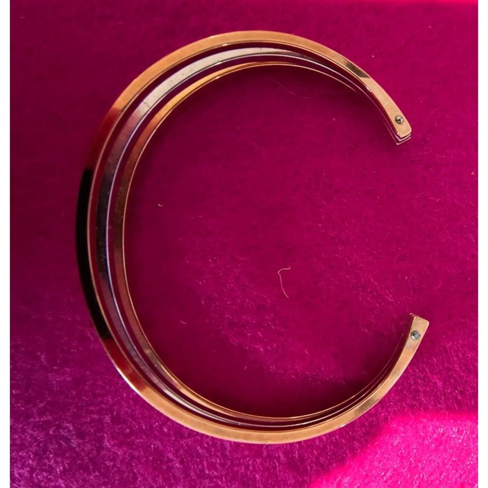 Sarah Coventry Cuff Bracelet 3-Tone Metal Women's Jewelry